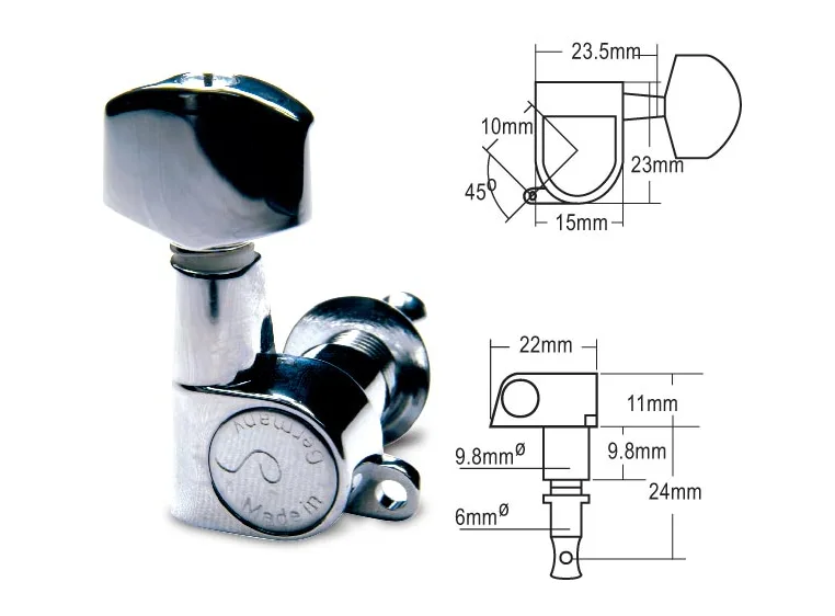 SCHALLER M6 Mini Forkrommet 